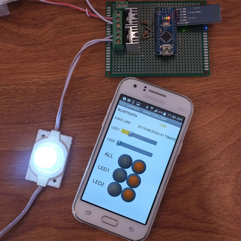 Tự làm hệ thống đèn điều khiển bằng smartphone